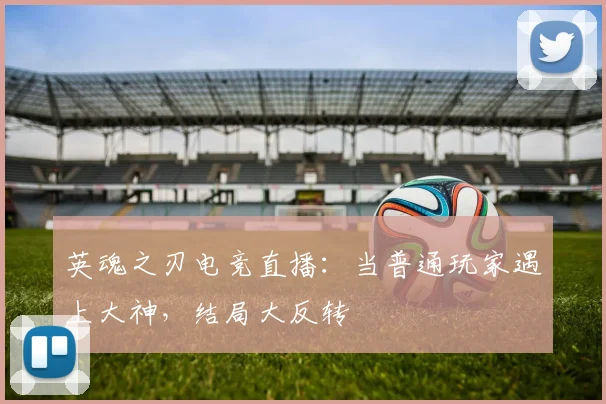 英魂之刃电竞直播:当普通玩家遇上大神,结局大反转